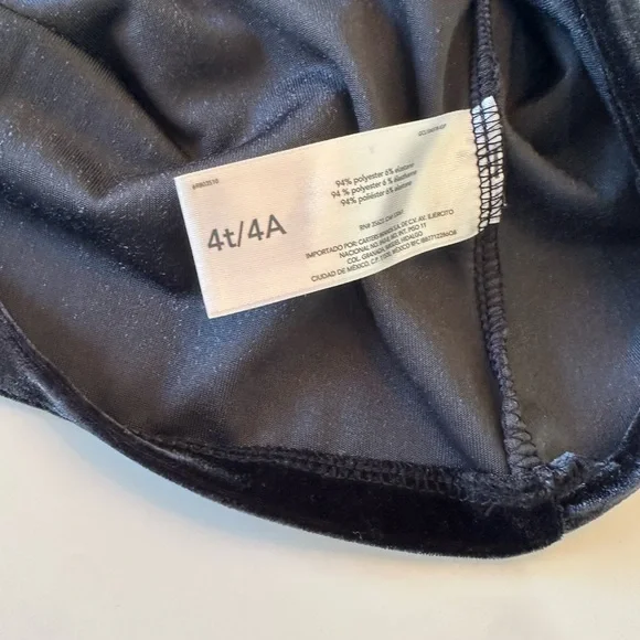 5/$25 Carter’s black velvet tank dress - Picture 4 of 4